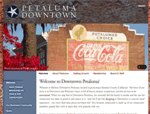 Tablet Screenshot of petalumadowntown.com